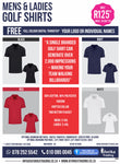Golf Shirts: Mens and Ladies