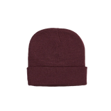 Acrylic Knitted Beanie.  Maroon
