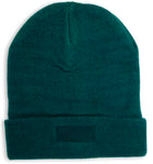 Acrylic Knitted Beanie. Pine Green