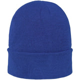Acrylic Knitted Beanie. Royal Blue