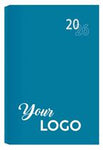 Diaries: A4 & A5 Velvet Touch - Custom Branded TURQUOISE
