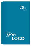 Diaries: A4 & A5 Velvet Touch - Custom Branded TURQUOISE