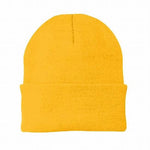 Acrylic Knitted Beanie. Yellow