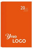 Diaries: A4 & A5 Velvet Touch - Custom Branded Orange