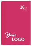 Diaries: A4 & A5 Velvet Touch - Custom Branded pink