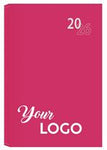 Diaries: A4 & A5 Velvet Touch - Custom Branded Pink