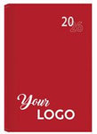 Diaries: A4 & A5 Velvet Touch - Custom Branded RED